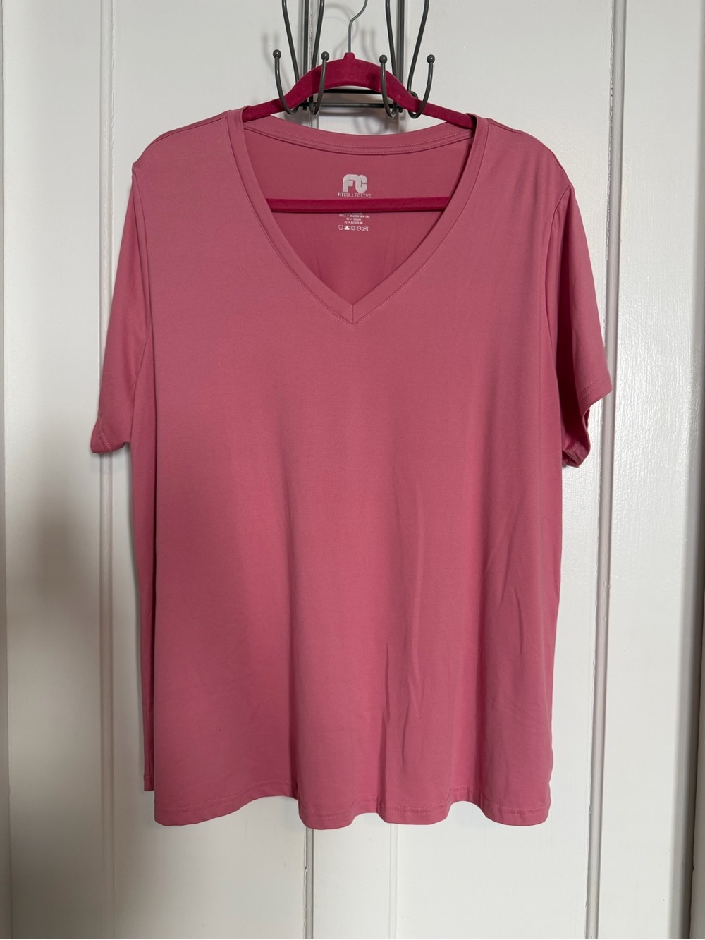 Pink V-Neck Tee